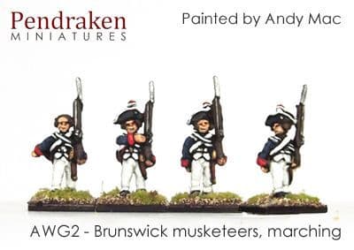 Brunswick musketeers, marching