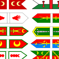 Ottoman Turks Flags