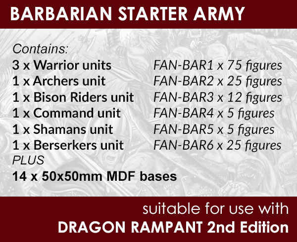Dragon Rampant Starter Packs now available!