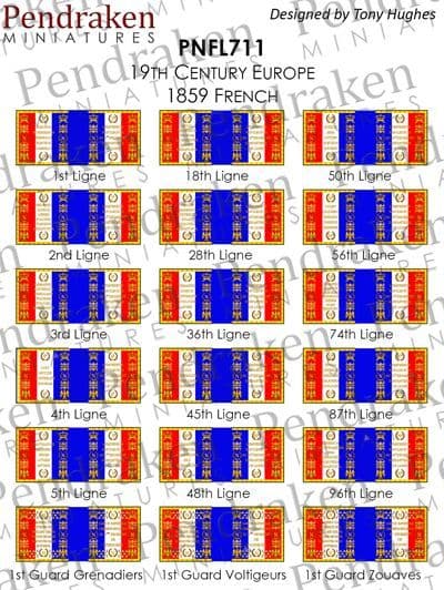 1859 French flags