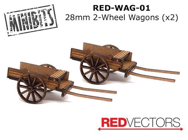2-wheel wagons (x2)