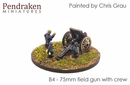 75mm Field gun with crew (3)