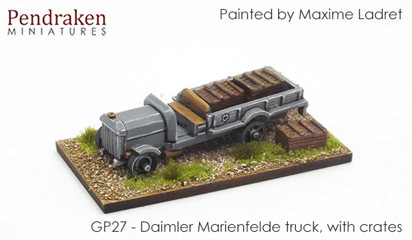 Daimler Marienfelde truck, with crates