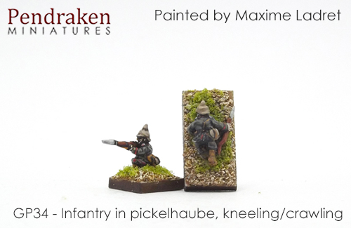 Infantry in pickelhaube, kneeling/crawling (10)