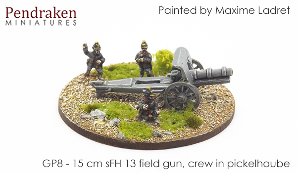 15cm sFH 13 field gun, crew in picklehaube (2)