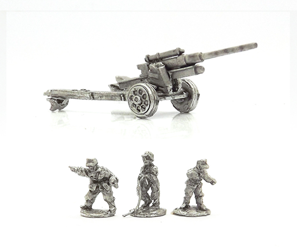 Pendraken 10mm WWII German 15cm sFH 18 howitzer with NW Europe