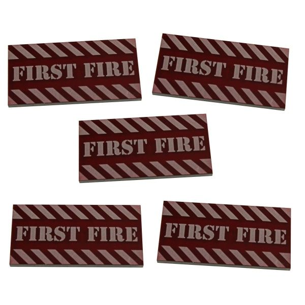Mini Translucent Fire Token Large Size First Fire Tokens Translucent Red 5