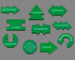 Command Token Set, Green (10)