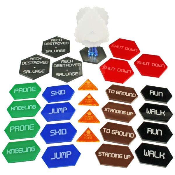 Mecha Combat Token Set Battletech Classic Multi-Color 27