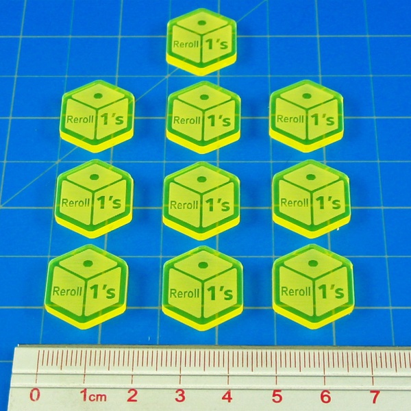 Rotrl Tokens Reroll Ones Tokens Fluorescent Yellow 10
