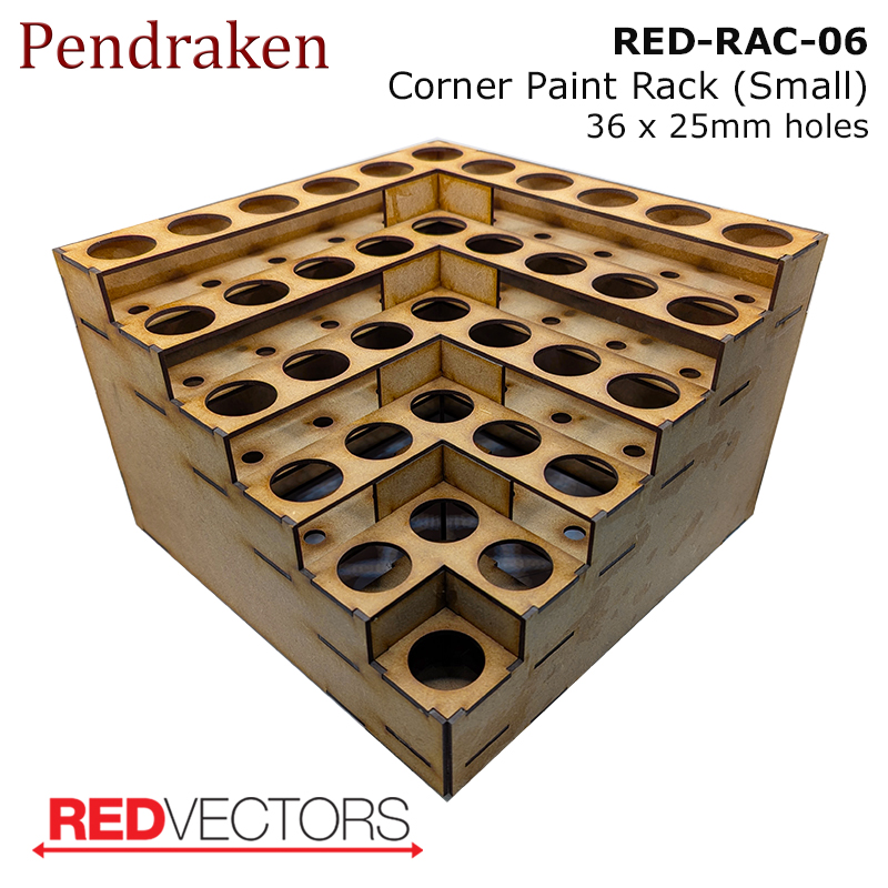 Square Paint Rack Paint Storage