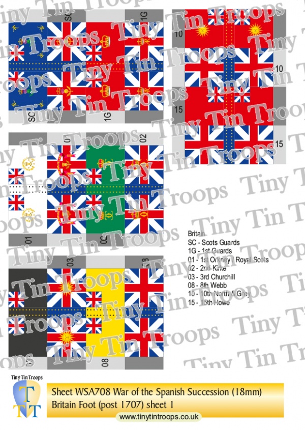 Britain & Allies, Sheet 8 (18mm)