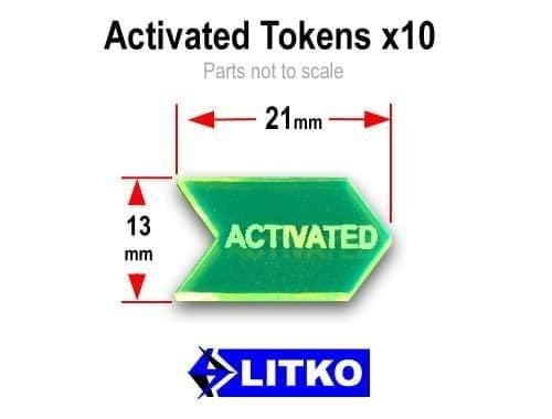 Activated Tokens, Fluorescent Green (10)