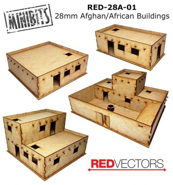 Afghan/African Buildings, Set A