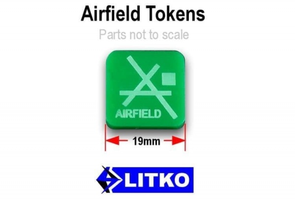 Airfield Tokens, Green (10)