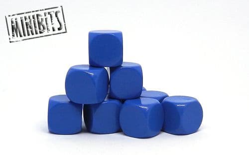 Blue blank dice