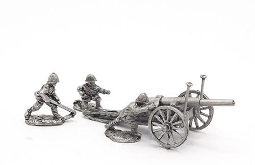 British 40pdr/5'' field gun with crew, limber and horses (1)