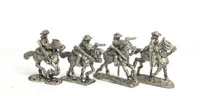 Cavalry in hat, with pistol, waistbelts