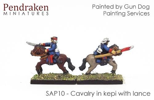 Cavalry in kepi with lance