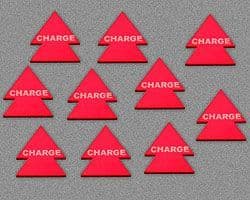 Charge Tokens, Red (10)