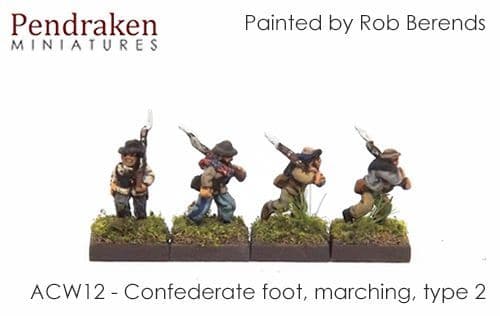 Confederate foot, marching, type 2