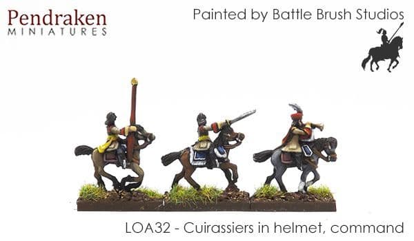 Cuirassier command in helmet