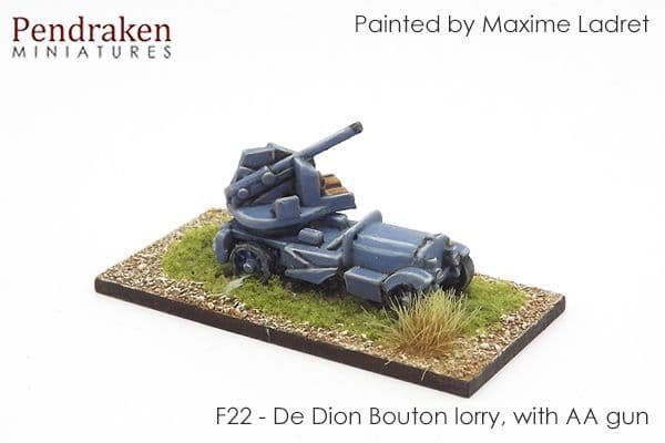 De Dion Bouton lorry, with AA gun