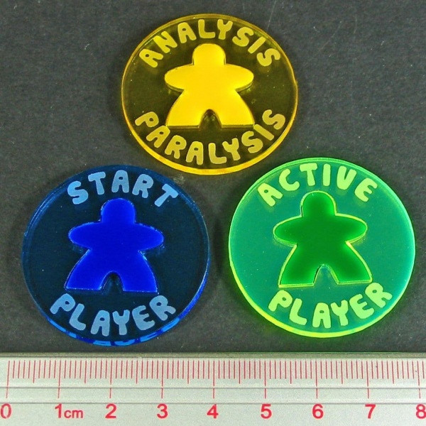 Deluxe Player Token Set, Multi-Color (3)