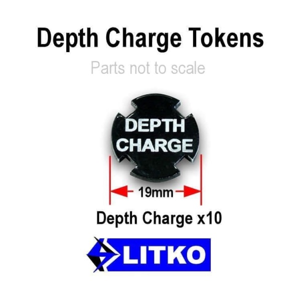 Depth Charge Tokens, Black (10)