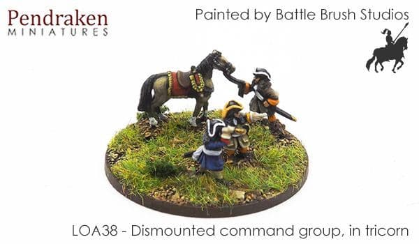 Dismounted command group, tricorn