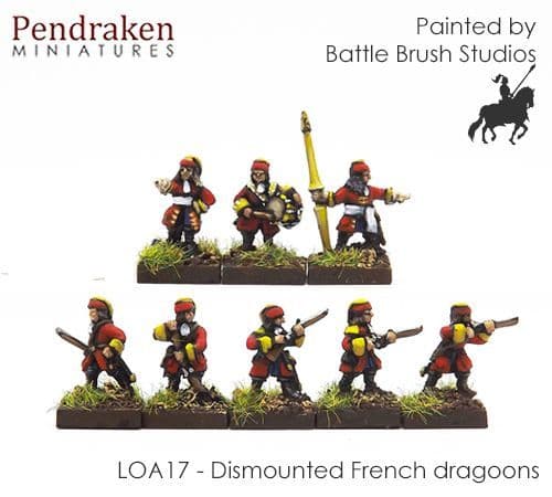 Dismounted French Dragoons, inc. command