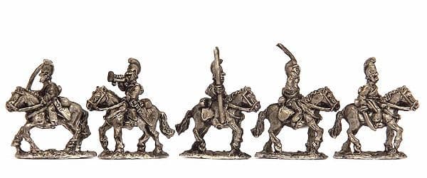 Dragoons, in crested helmet
