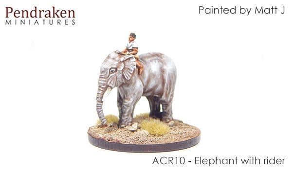 Pendraken 10mm ANCIENTS Carthaginian Elephant with rider