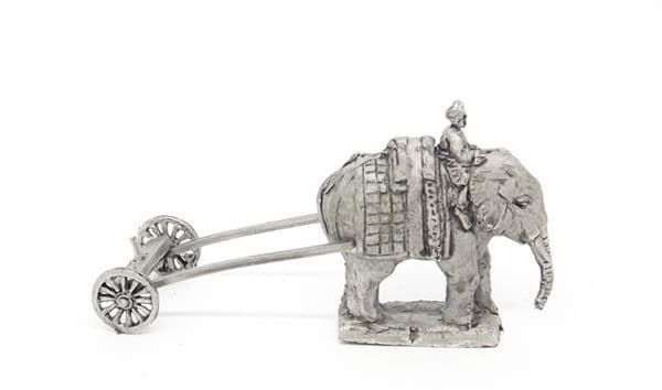 Elephant with siege gun limber (1)
