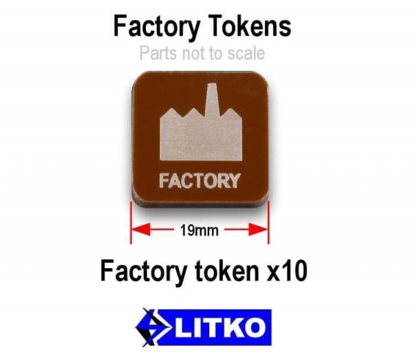 Factory Tokens, Brown (10)