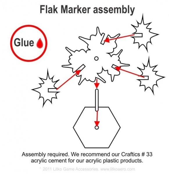 Flak Markers, Multi-Color (3)