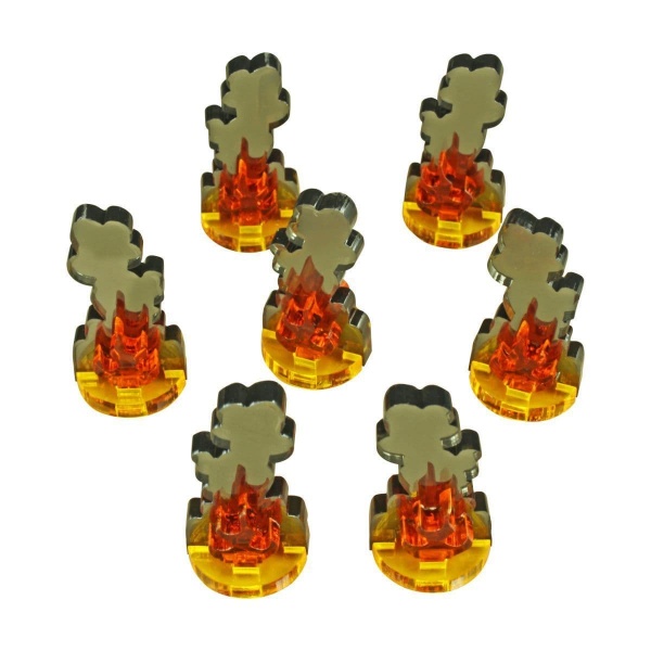 Flaming Wreckage Markers, Small (7)
