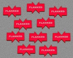 Flanked Tokens, Red (10)