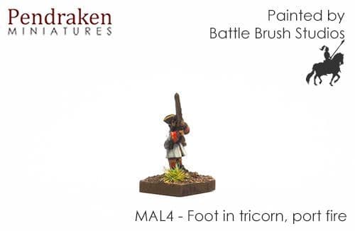 Foot in tricorn, port musket