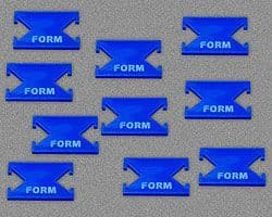 Form Tokens, Blue (10)