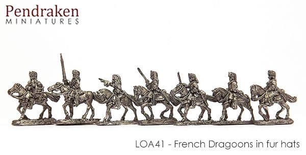 French Dragoons in fur hats