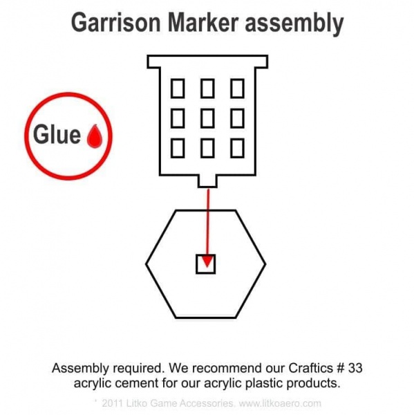 Garrison Markers, Brown & Green (5)