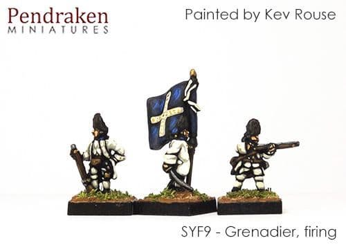 Grenadier, firing, without turnbacks