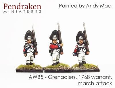 Grenadiers, 1768 warrant, march attack (18)