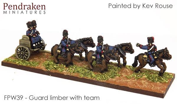 Guard limber with team/out riders (2)