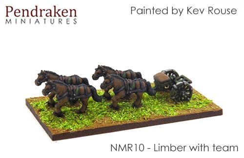 Gun, limber, horses, crew (2)