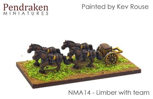 Gun, limbers, horses, crew (2)
