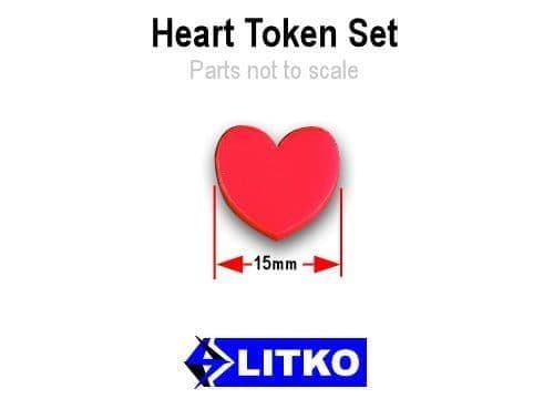 Heart Tokens, Red (15)