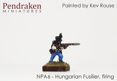 Hungarian Fusilier, shako, firing