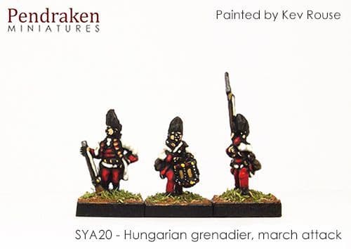 Hungarian grenadier, march attack